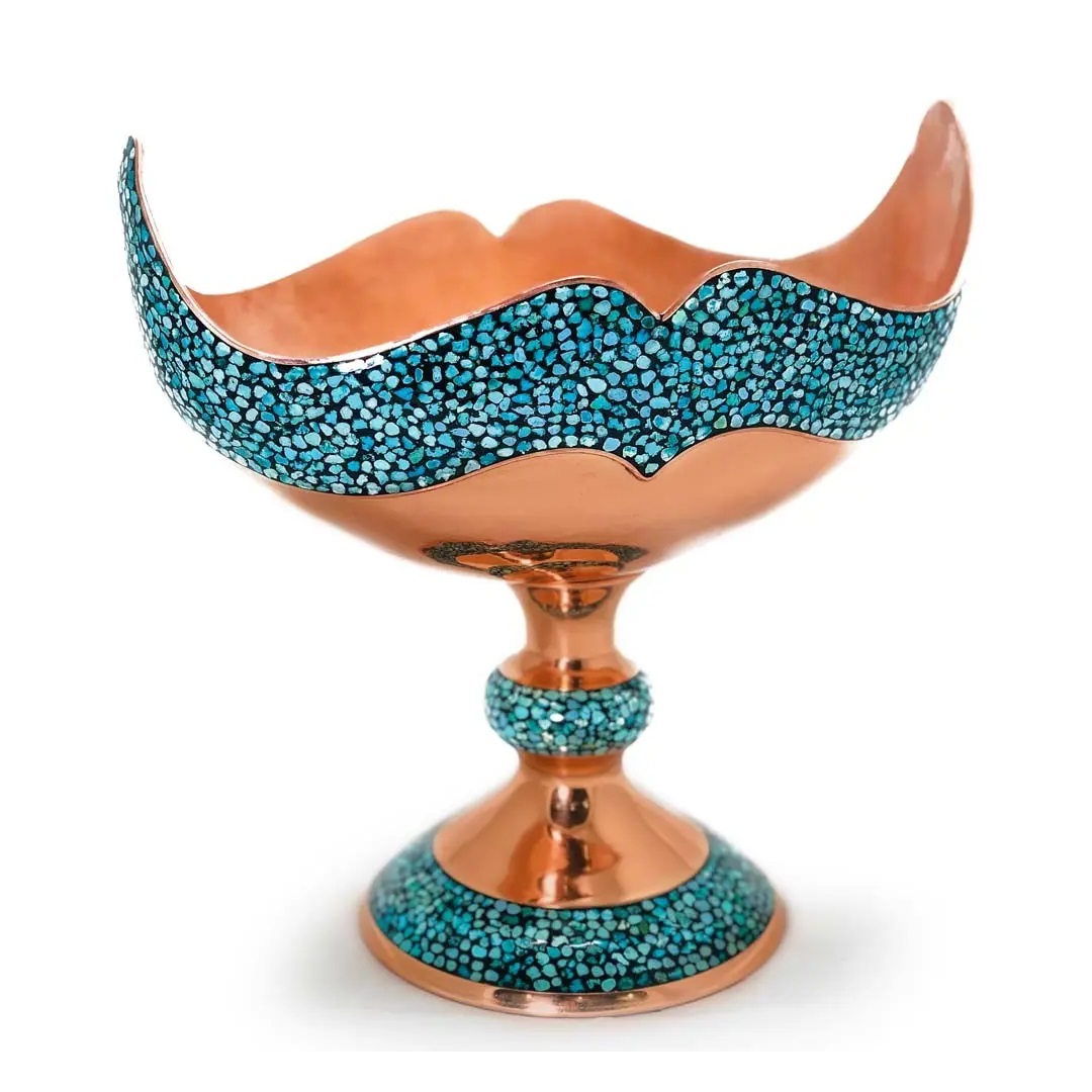 Royal Model Turquoise Inlaying Candy Dish
