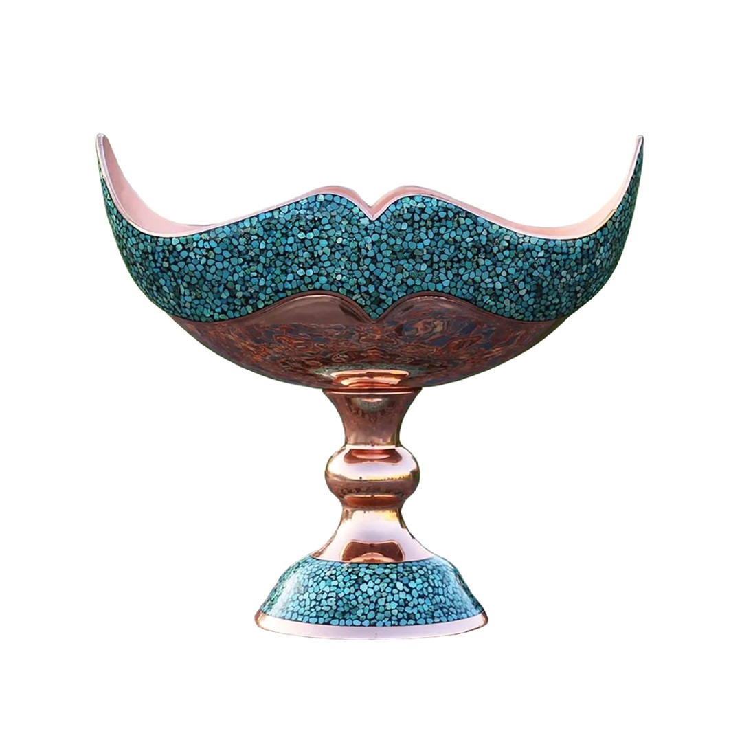 Royal Model Turquoise Inlaying Candy Dish