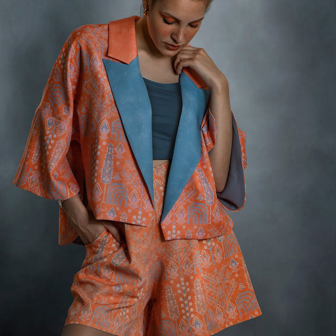Negar Model Jacket and Shorts