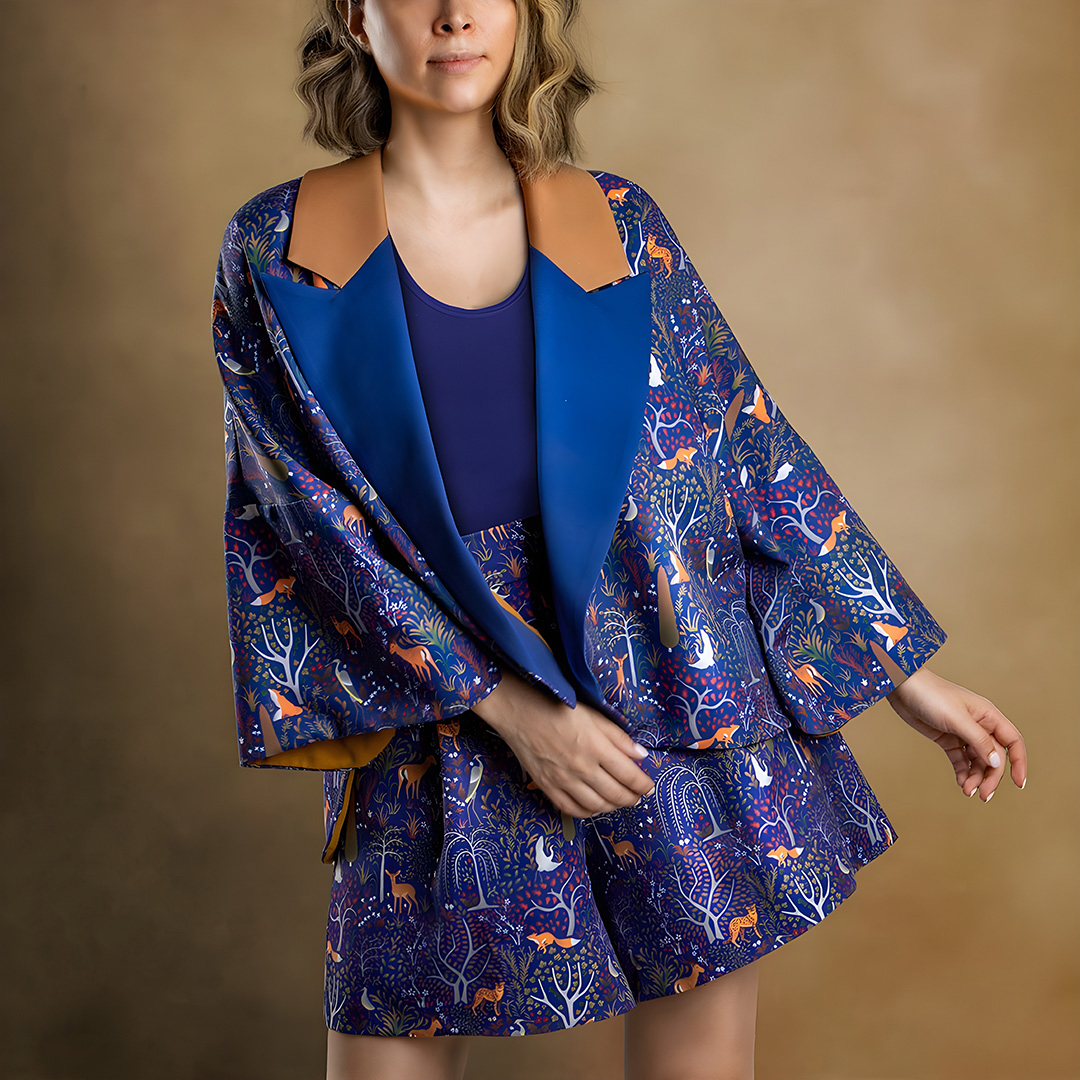 Negin Model Jacket and Shorts