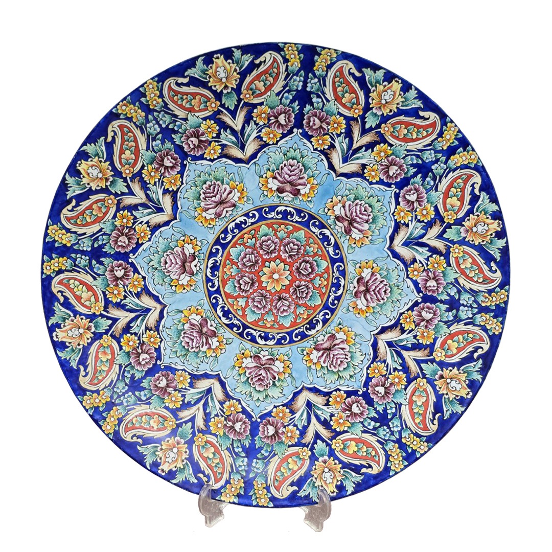 Flower Model Enamel Plate