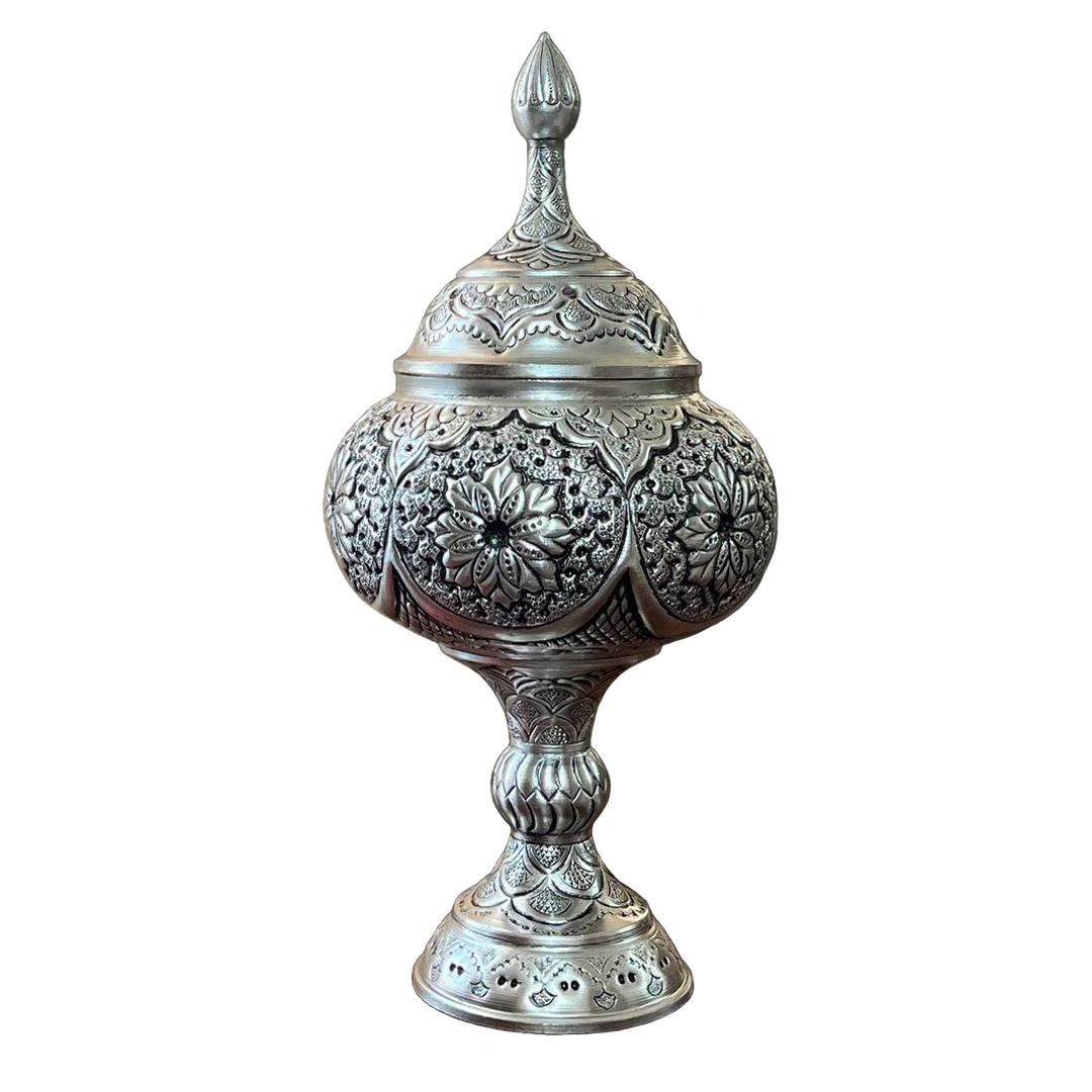 Lotus Majesty Design Engraved Candy Bowl